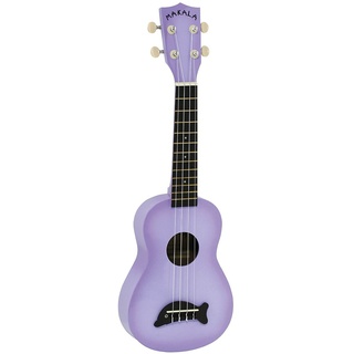 Kala Makala Dolphin MK-SD-PLBURST - Purple Burst Soprano Dolphin Ukulele, with Tote Bag