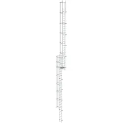 MUNK ortsfeste Steigleitern Aluminium, 17,92m SH