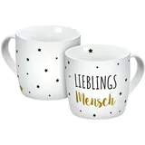 Geda Labels Lieblingsmensch Tasse 0,3 l Weiß