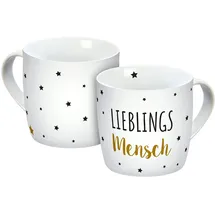 Geda Labels Lieblingsmensch Tasse 0,3 l Weiß