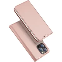 Dux Ducis Skin Pro Wallet Case kompatibel mit iPhone 15 Pro Rose