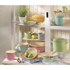 RIESS Classic Pastell Küchenschüssel Ø16cm Gelb, Emaille,