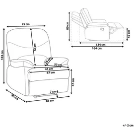 Beliani Sessel, Eslov