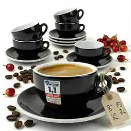 muvell Espressotasse 0,06 l Schwarz 6 St.