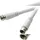 SpeaKa Professional SAT Anschlusskabel 1x F-Stecker/1x F-Stecker 300 m Weiß