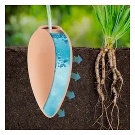 Relaxdays Tonkegel Bewässerung 6er Set 170 ml