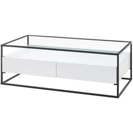 Casavanti Couchtisch Evora Weiß Holz 120 x 40 cm
