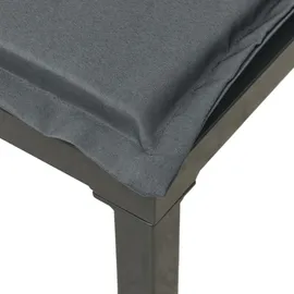 vidaXL Garten-Eckstühle mit Kissen 57 x 57 x 28 cm schwarz/dunkelgrau 2 St.