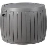 Beliani Aufbewahrungsbox 56 x 47 x 56 cm Grau