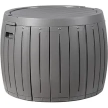 Beliani Aufbewahrungsbox 56 x 47 x 56 cm Grau