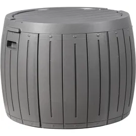 Beliani Aufbewahrungsbox 56 x 47 x 56 cm Grau