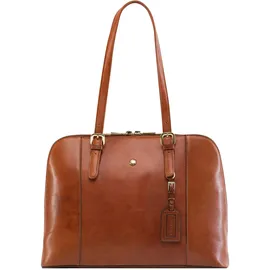 Jekyll & Hide Madrid Schultertasche RFID Leder 39 cm braun