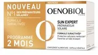 OENOBIOL SUN EXPERT Préparateur Solaire - Protection cellulaire renforcée* Favorise un hâle intense et éclatant Complément Alimentaire 2x30 capsules Programme 2 mois Capsule(S) 30x2 pc(s)