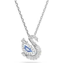 Swarovski Swan Anhänger, Verschiedene Schliffe, Schwan, Blau | OS