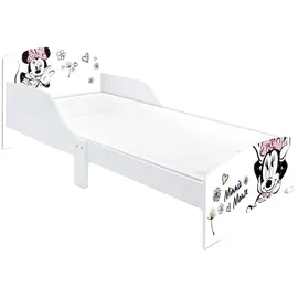 Arditex Kinderbett Disney Minnie Mouse 70 x 140 cm Holz lackiert weiß