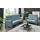 Hukla Sessel Corina Leder 202 x 112 x 103 cm Blau mit Relax-Funktion