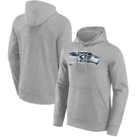 Fanatics Kapuzenpullover FANATICS "Fanatics Hoodie Seattle Seahawks Worn Graphic", Damen, Gr. XL, grau, 80% Baumwolle, 20% Polyester, Pullover Kapuzenpullover