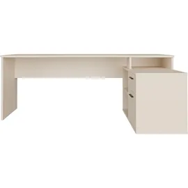 Forte Schreibtisch Eckschreibtisch Tezaur, mit viel Stauraum, B/H/T 200/75,7/121,8 cm