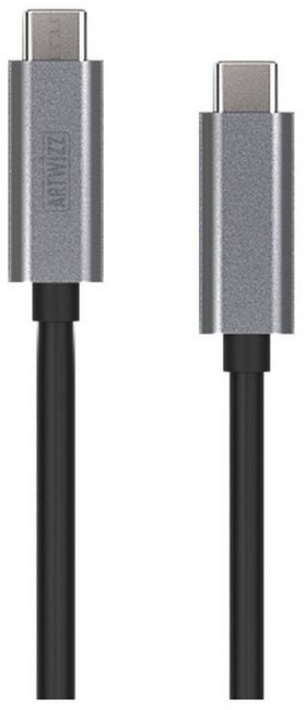 Artwizz High-Speed USB-C auf USB-C male Kabel, Datenkabel, Ladekabel, Titan Smartphone-Kabel, USB Typ-C 3.1, USB Typ-C 3.1 (100 cm) grau