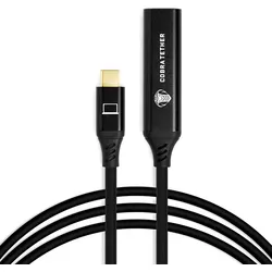 COBRATETHER VerlängerungsKabel USB-C/USB-C Female 10m schwarz