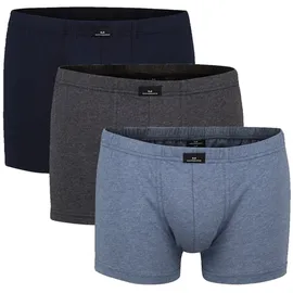 Götzburg Herren Pants, Vorteilspack - Single Jersey, Unterwäsche Set, Cotton Stretch Blau/Grau XXL