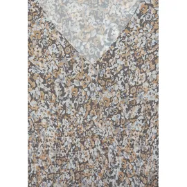 VIVANCE Maxikleid Blümchendruck Grau 44