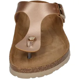 ROHDE Damen Zehentrenner Pantolette Metallic-Optik Alba 5600, Größe:37 EU,