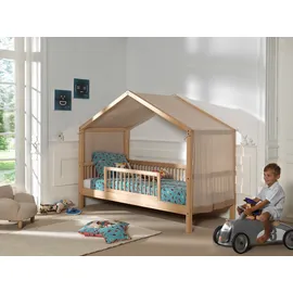 Vipack Hausbett 90 x 200 cm Buche massiv natur
