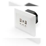 Digitus DA-70618 USB-Ladesteckdose mit USB Weiß