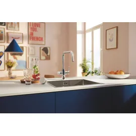Grohe Blue Pure Start Einhand-Spültischbatterie mit Filterfunktion, Chrom