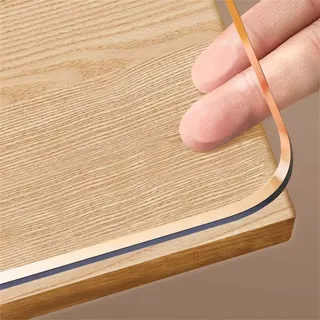 GYYFQH Tischfolie Nach Maß Transparent,Tischfolie Transparent 1.5mm/2mm/3mm,Tischdecke Transparent ,Wasserdicht, Ölbeständig Und Verbrühungssicher Tischdecke(A-3mm,70×120cm)