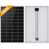 200W 12 Volt Monokristallin Solarmodul für Wohnmobil Garten Camper Boot