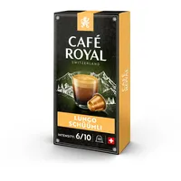 Café Royal Lungo Schüümli 100 Kapseln für Nespresso Kaffee Maschine - 6/10 Intensität - UTZ-zertifiziert Kaffeekapseln aus Aluminium | 10 Pack × 10 Kapseln