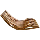 Chillroi Ergonomische Schwungliege 200 x 60 x 80 cm Natur