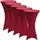 Beautissu Stehtischhusse Bordeaux, 5er Set