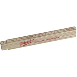 Milwaukee Gliedermaßstab Holz Slim 2m natur