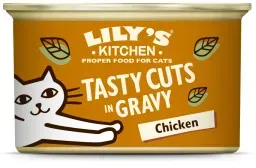 Lily's Kitchen Cuts Huhn in Sauce Nassfutter Katze 2 Paletten (48 x 85 g)