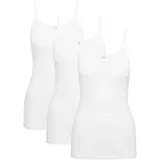 Triumph Katia Basics Shirt schmale Träger 3er Pack White 46 - 46