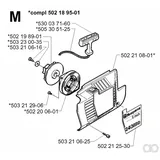 Husqvarna-502200601 - SPRING CASSETTE ASSY