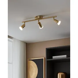EGLO 3er LED Spot Buzz messing 48,5 x 6,5 cm GU10, messing gebürstet
