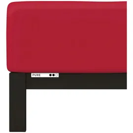 schlafgut Pure Boxspring 90 x 190 - 100 x 220 cm red deep