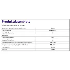 Bosch Herdset Bosch Backofen EcoClean mit Glaskeramikkochfeld TouchSelect autark 60 cm - Schwarz