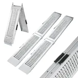 Trutzholm Auffahrrampe 189 cm 400 kg klappbar Stahl geriffelt silber 2 St.