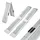 Trutzholm Auffahrrampe 189 cm 400 kg klappbar Stahl geriffelt silber 2 St.