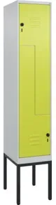 C+P Z-Spind Classic PLUS, Gestell, 2 Fächer, 2120x400x500mm, 7035/0024 Verschluss Sicherheits-Drehriegel