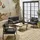 sweeek Gartenlounge-Set 4-tlg. Anthrazit/Dunkelgrau