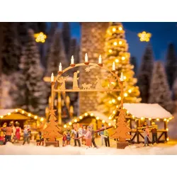 NOCH Weihnachtsmarkt-Eingangsbogen, HO (1:87)