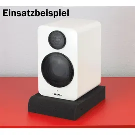 Dynavox Schaumstoff-Absorberplatte für Regallautsprecher/Studio Monitore, Reduziert Vibrationen an der Gehäuseoberfläche, 2er-Set