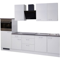 Flex-Well Küche »Lucca«, wahlw. mit E-Geräten, Breite 280 cm, weiß
