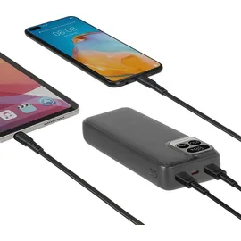 RivaCase® Rivacase, Powerbank VA2521 20000mAh 2 USB-A/USB-C QC 3.0/PD 20W Schwarz - Schwarz